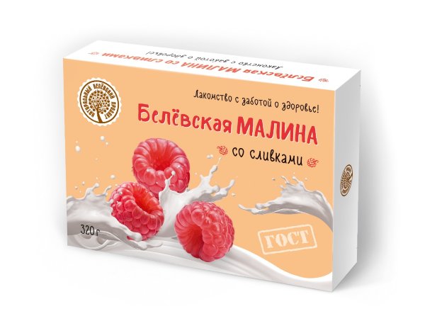№2 Малина со сливками Белёвская, 320г   в Верхней Пышме