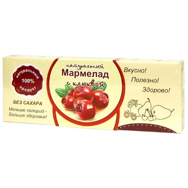 №2 Мармелад натуральный "Клюква" 140г в Верхней Пышме