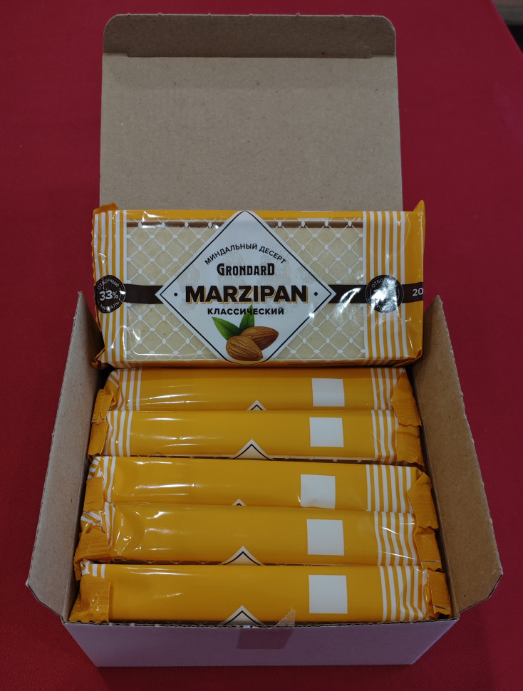  TM Grondard      (11133) Марципан 33%, (блок 6 шт по 200г)             в Верхней Пышме