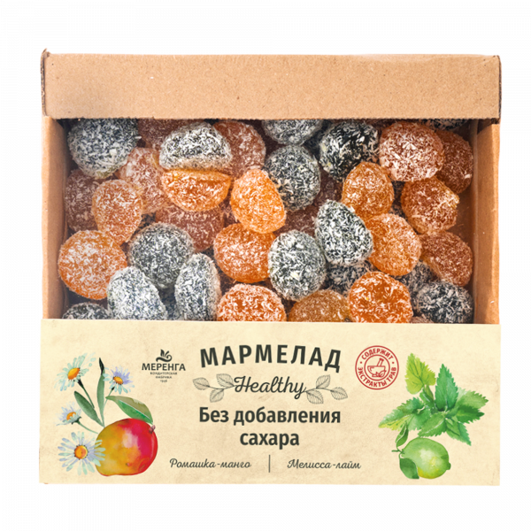 №1 Меренга Мармелад в кокосовой обсыпке Ромашка+Мелисса , 800г     в Верхней Пышме