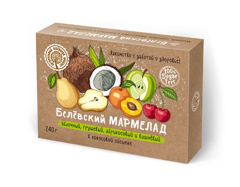  Мармелад белевский на фруктозе 240г  в Верхней Пышме
