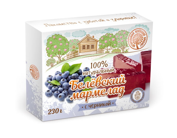 №2 Мармелад белевский "Черника" 230г в Верхней Пышме