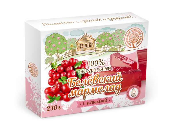 №2 Мармелад белевский "Клюква" 230г в Верхней Пышме