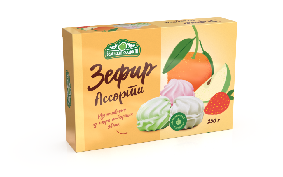  Зефир белевский "Ассорти" 250г в Верхней Пышме