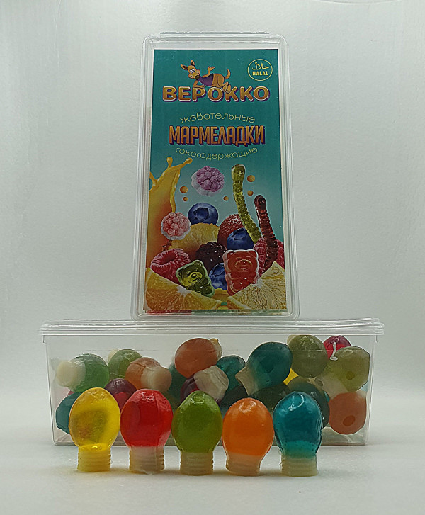 №2 Жевательный мармелад Лампочки, 250г      в Верхней Пышме